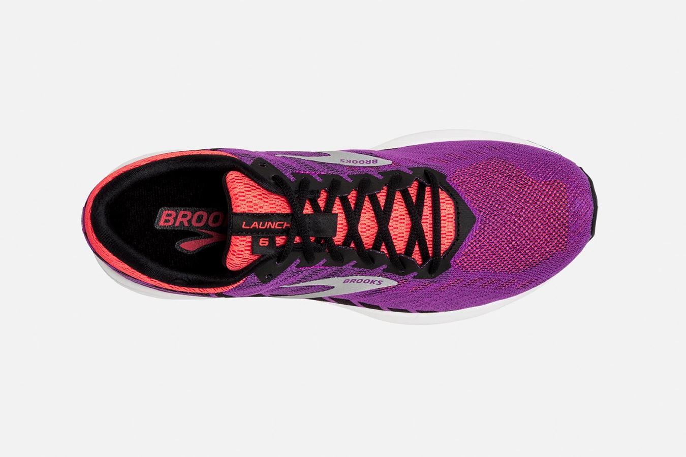 Brooks Launch 6 Women Pink Cyber Monday Deals - Road Running Shoes